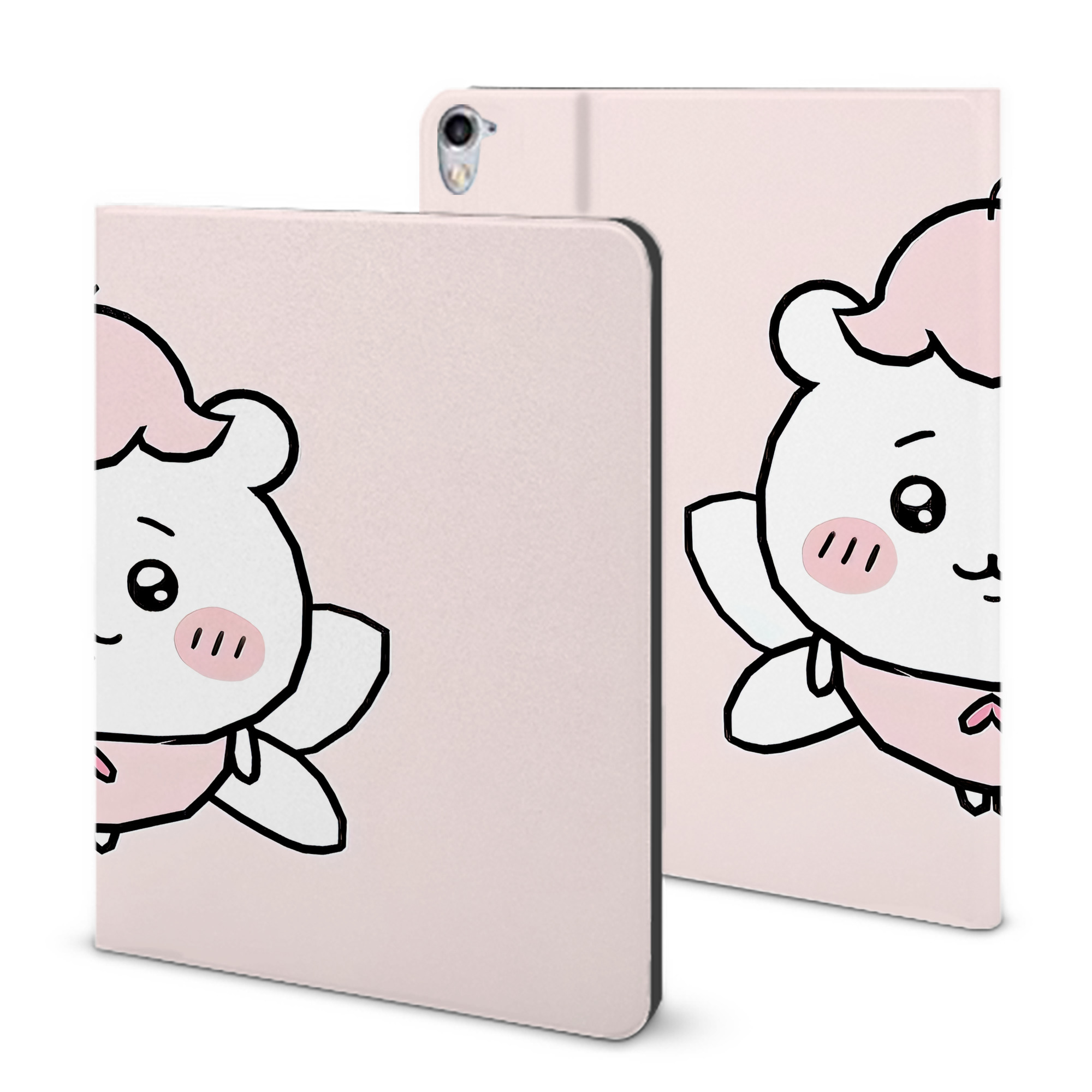 （画像用） ちいかわ Chii-kawa IPad ケース ブック型 PUレザー TPU 耐衝撃 軽量 薄型 ペン収納なし 全面保護 IPad 各モデル対応